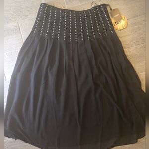 DKNY Black Studded Women's Skirt